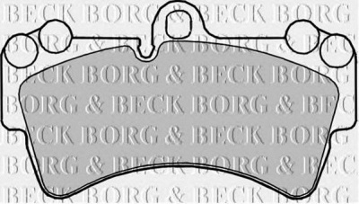 BORG & BECK bbp2236 -  Комплект тормозных колодок, дисковый тормоз
